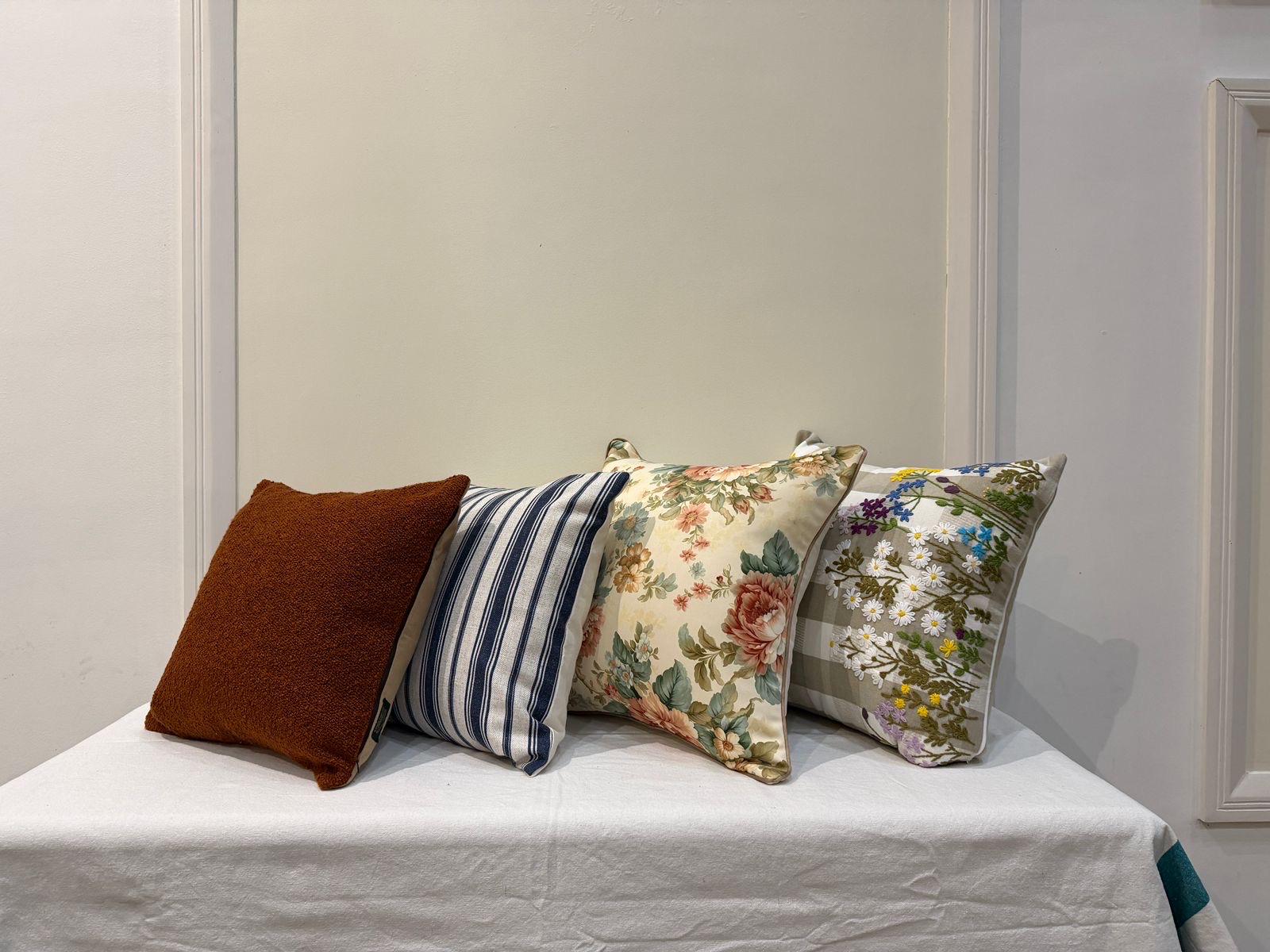 Printed Cotton Pillow Cover — Decorative Throw Cushion Cover