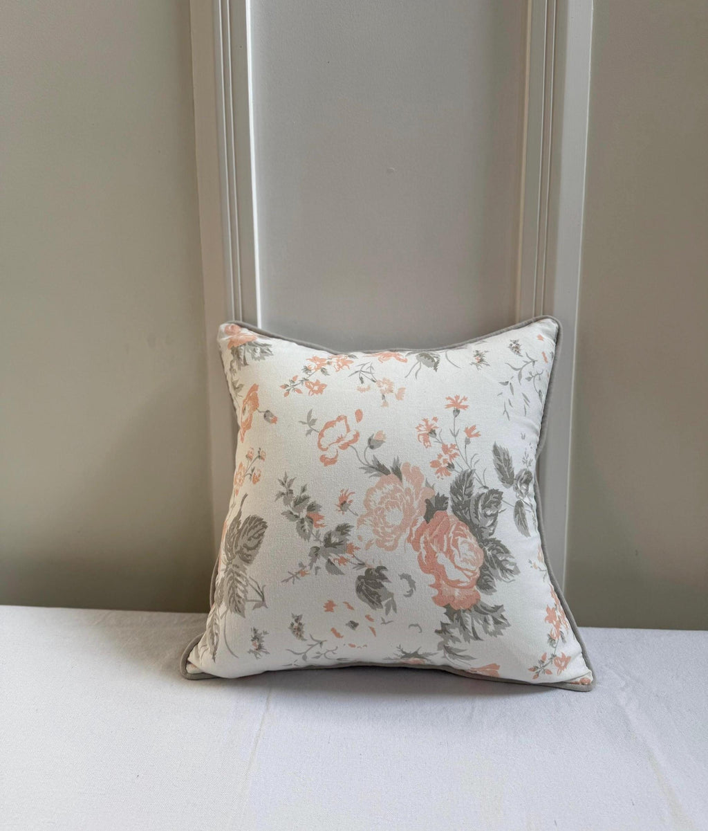 Printed cotton decorative throw pillow cover