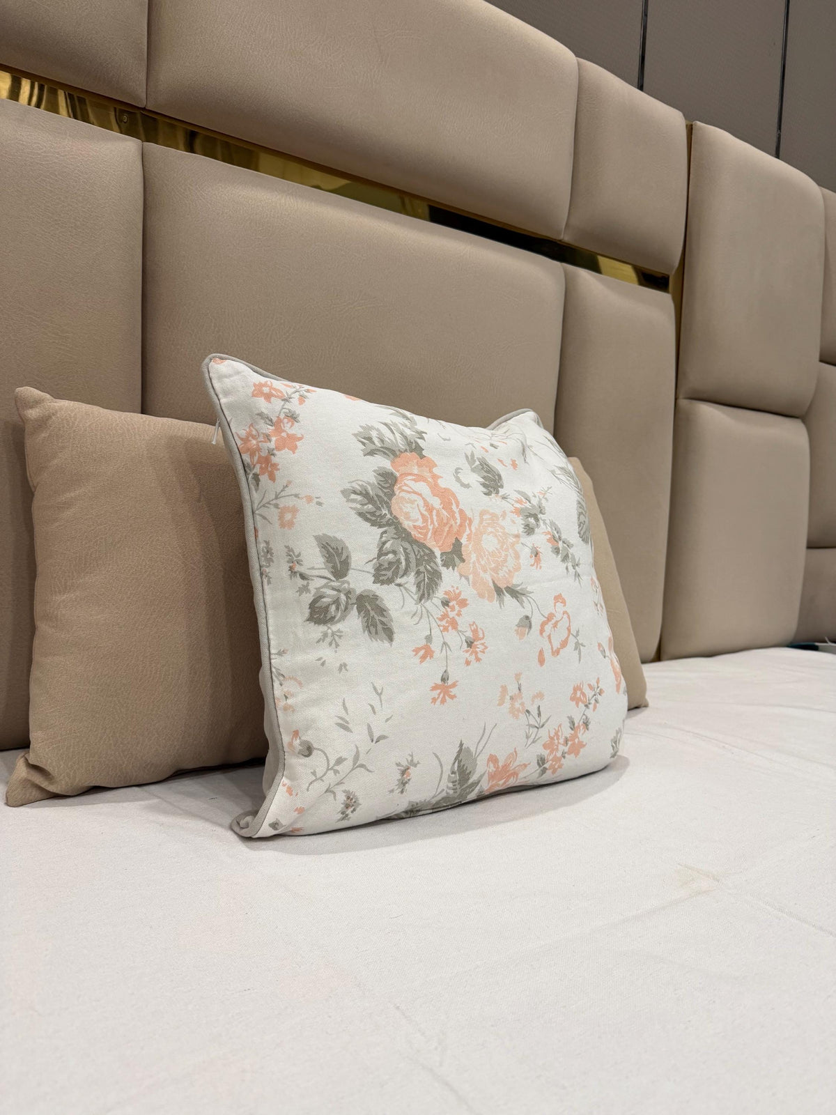 Printed cotton decorative throw pillow cover - view 2