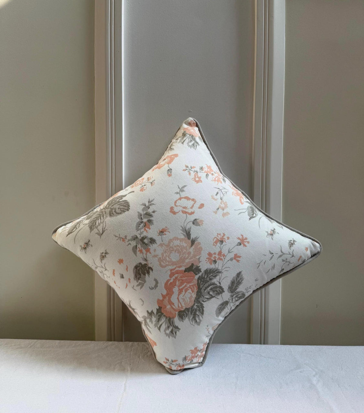 Printed cotton decorative throw pillow cover - view 6