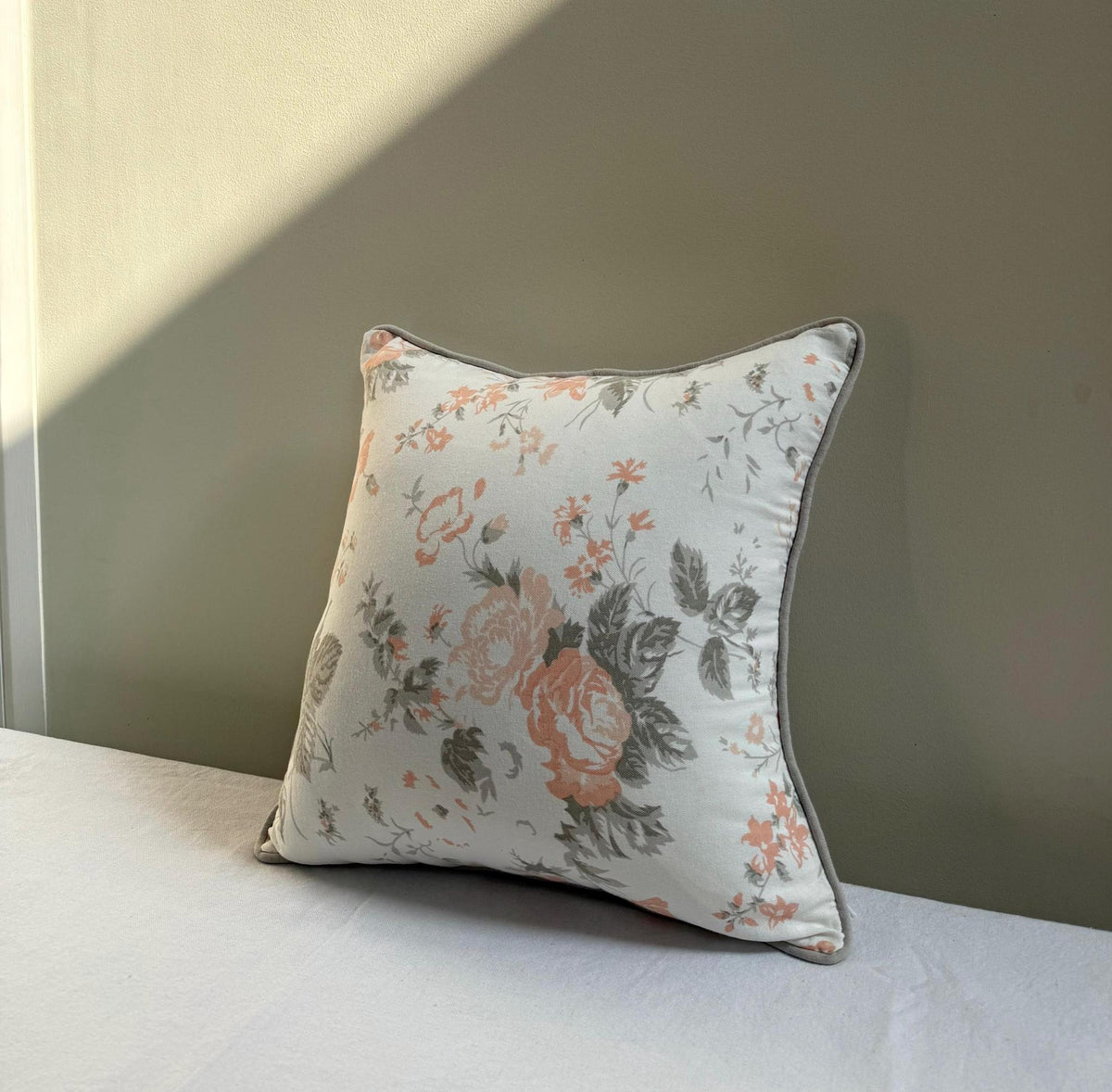 Printed cotton decorative throw pillow cover - view 8
