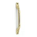 Solid brass door pull handle for cabinets and furniture