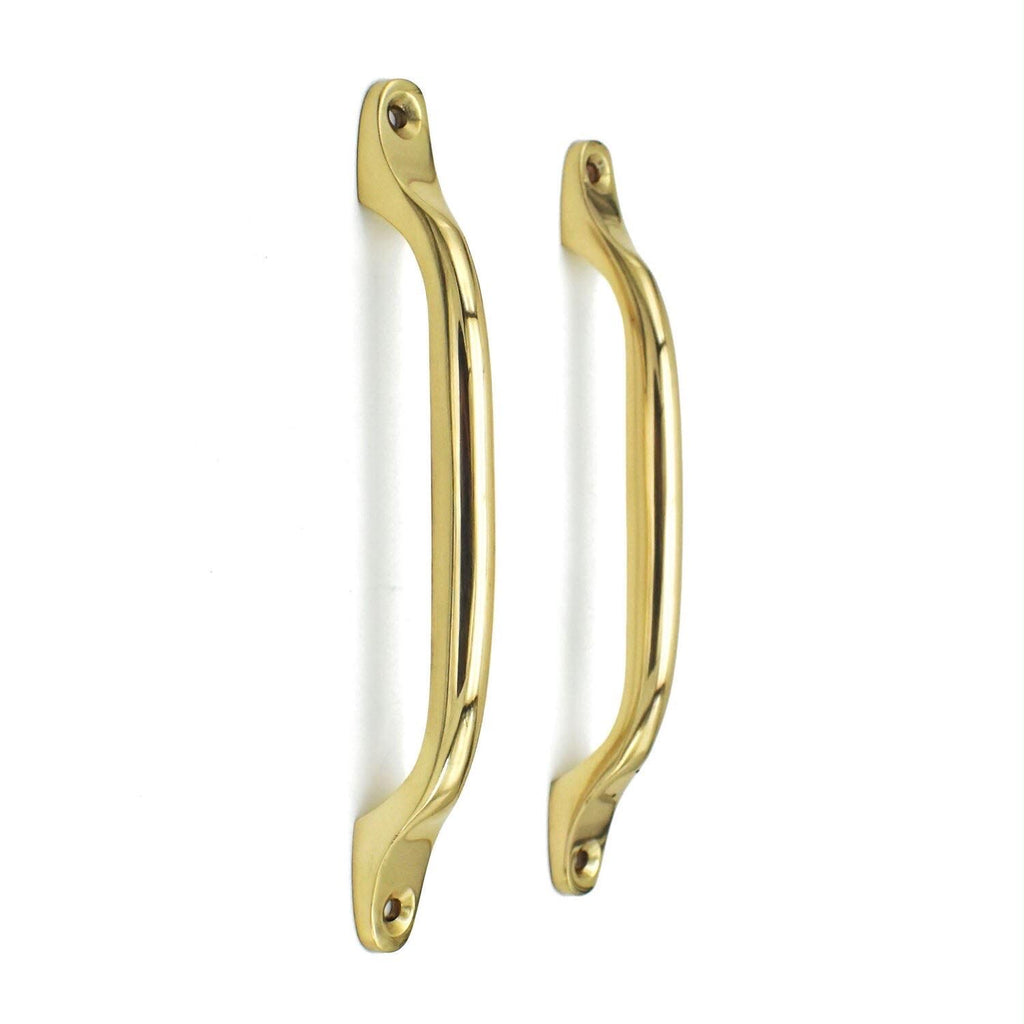 Solid brass door pull handle for cabinets and furniture - view 2
