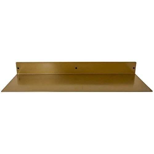 Solid brass floating shelf, wall mounted - view 4