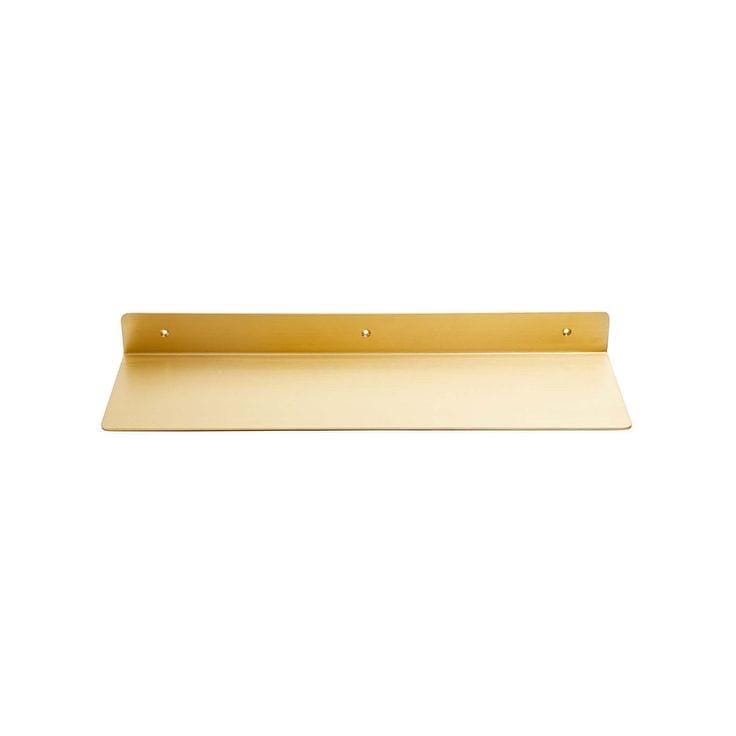 Solid brass floating shelf, wall mounted - view 5