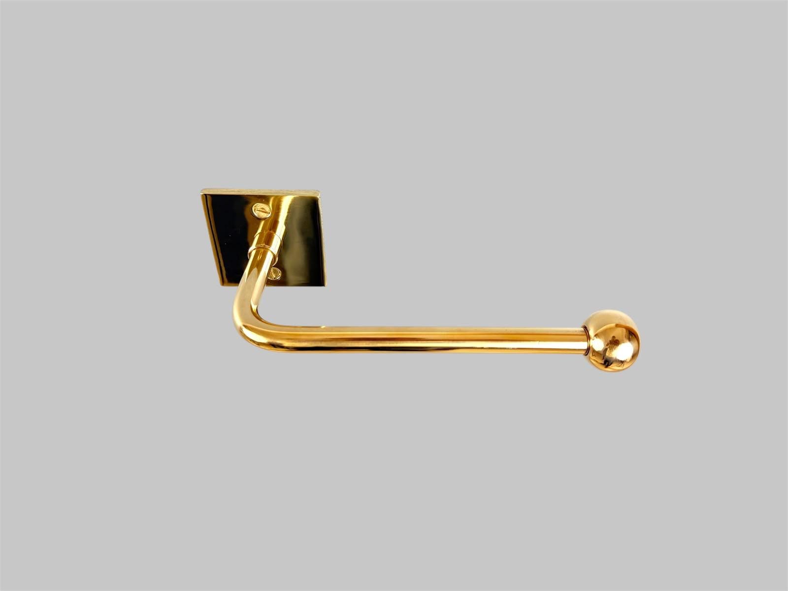 Solid brass wall mounted toilet paper holder - view 5